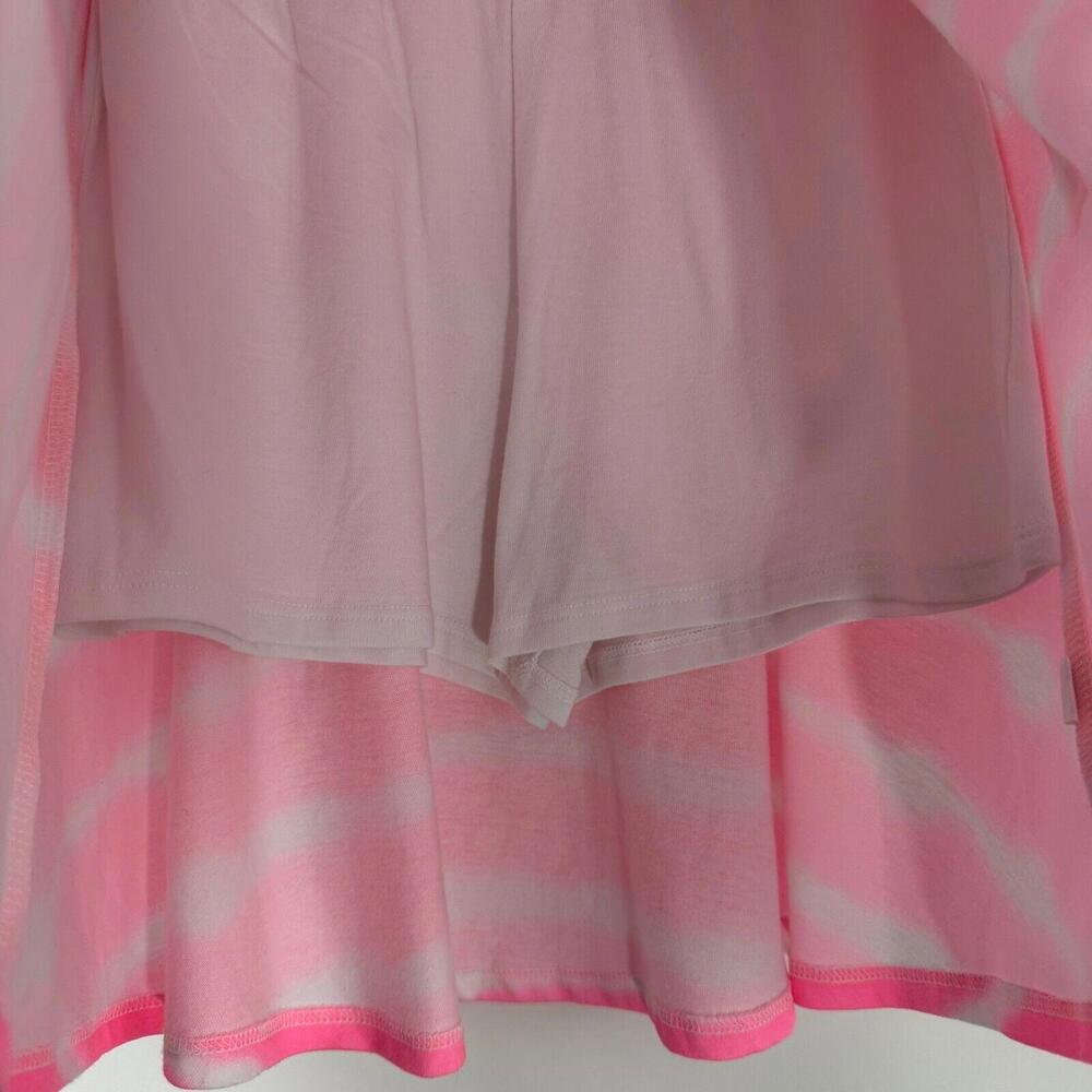 Jumping Beans Girl’s Size 10 Pink White Tie Dye Striped Cartwheel Scooter Skirt - Picture 2 of 6